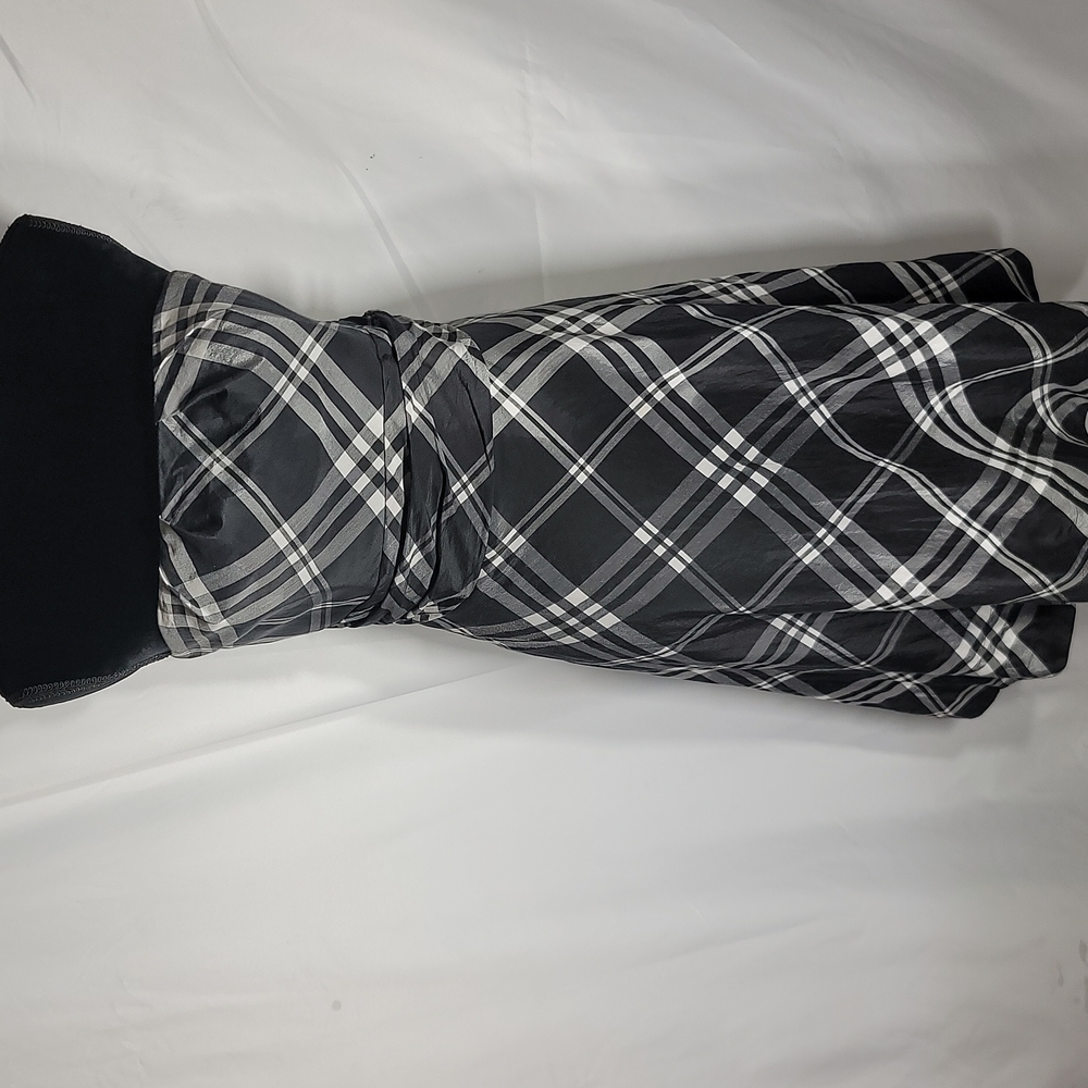 White House Black Market Strapless Plaid Dress Size 12